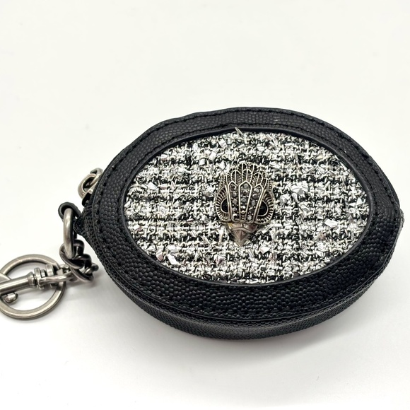 Kurt Geiger London Shoreditch Tweed Leather Coin Purse NIB/NWT - Picture 2 of 8